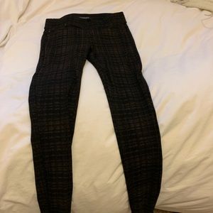 Black and Brown plaid leggings